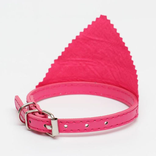 Ошейник с косынкой 32 х 1 см, ОШ 22-28, розовый - Пижон фото 3