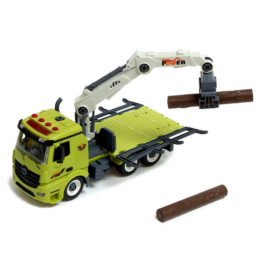 Конструктор винтовой Лесопогрузчик, свет, звук, инерция, 76 деталей - Simaland фото 5