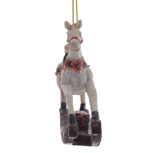 Украшение новогоднее "Лошадка-качалка", L8,5 W2 H7,5 см