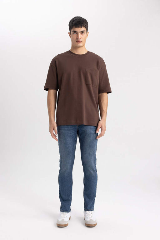 Джинсовые брюки скинни Carlo очень узкого кроя с нормальной талией и очень узкими штанинами - Defacto фото 3