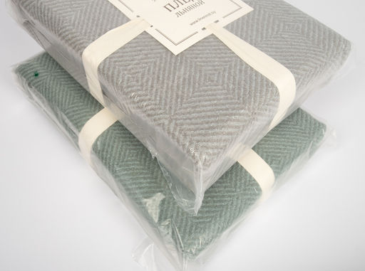 25С21-ШР/у./л.с.уп. 205*215 Плед Рубчик цв. 2109 рис. 2 пыльная роза - Текс-дизайн фото 4