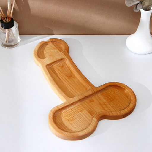 Блюдо для подачи Adelica (XXL), в подарочной коробке, дерево береза, 38×24.5×1.7 см