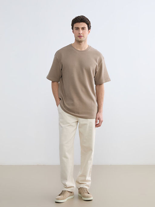 Bisiklet Yaka ?izgili Erkek Ti??rt