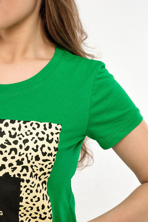 Футболка с леопардовым принтом ЛЕОWSP