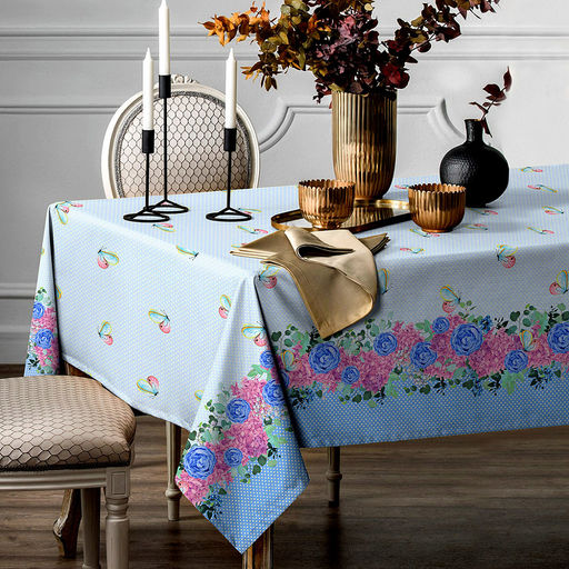 "Левадия" Скатерть 180х145см, длина стола до 105см, на 4 персоны, хлопок "Премиум" 186г/м2, "Домашняя мода" (Россия)