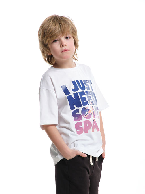 Футболка I JUST NEED 22-9002 белый - Mini maxi фото 10