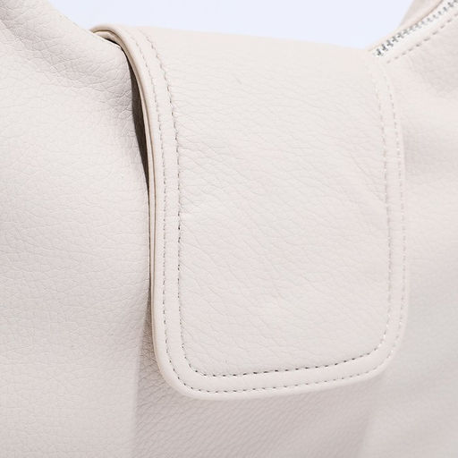 Сумка-мешок на молнии, наружный карман, длинный ремень, цвет бежевый - Simaland фото 4