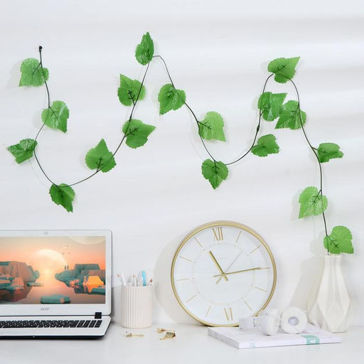 Цена за 12 шт. Лиана искусственная «Лист березы», 2.2 м, (фасовка 12 шт.)