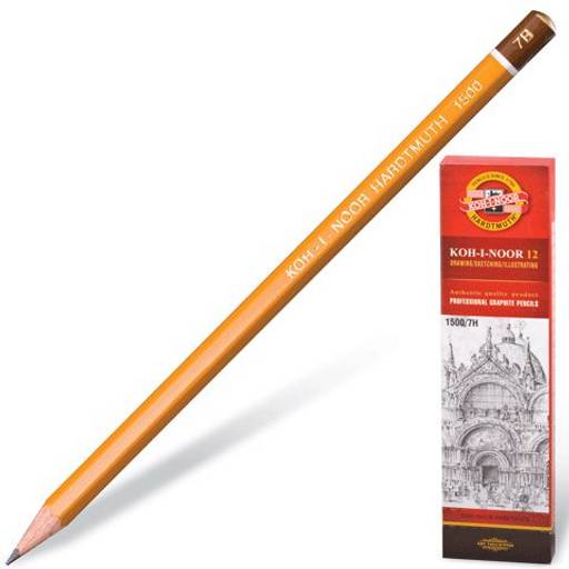 Карандаш ч/гр. "Koh-i-Noor" 1500 (7В)
