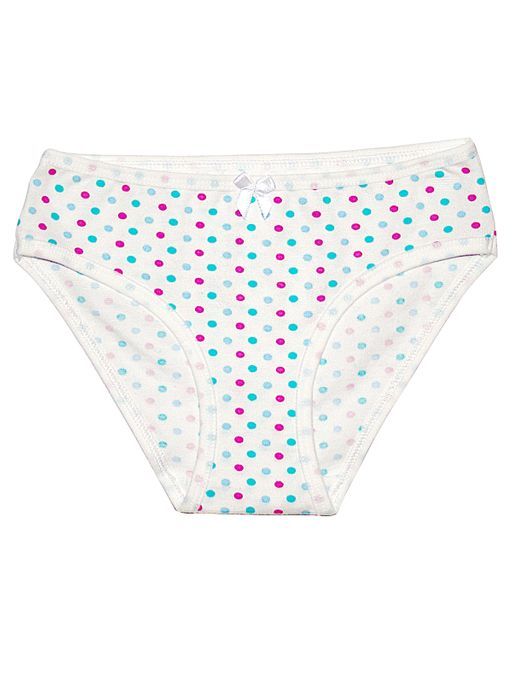 Трусы д/дев. молочный горох 5008