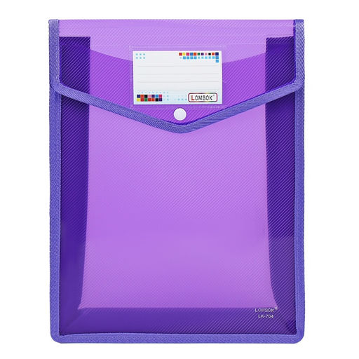 Папка-конверт на кнопке А4, 500 мкр, с расширением, вертикальная, карман для визиток, МИКС - Simaland фото 12