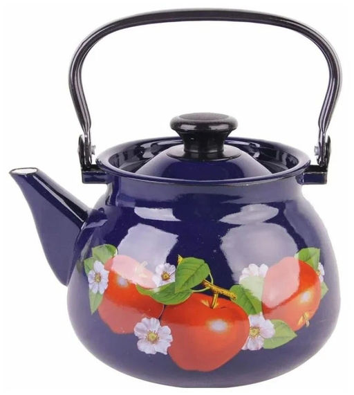 ЭМ_Чайник 3,5 л б/св п/р сфер (декор)(син,бост,бир,салат,крас) арт 42115-133/6 КМК