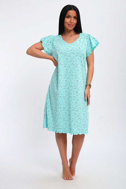 Сорочка женская (01064 синий) - Плиона фото 60