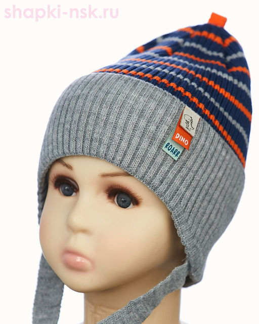 02-4-E Шапка для мальчика (50-52)