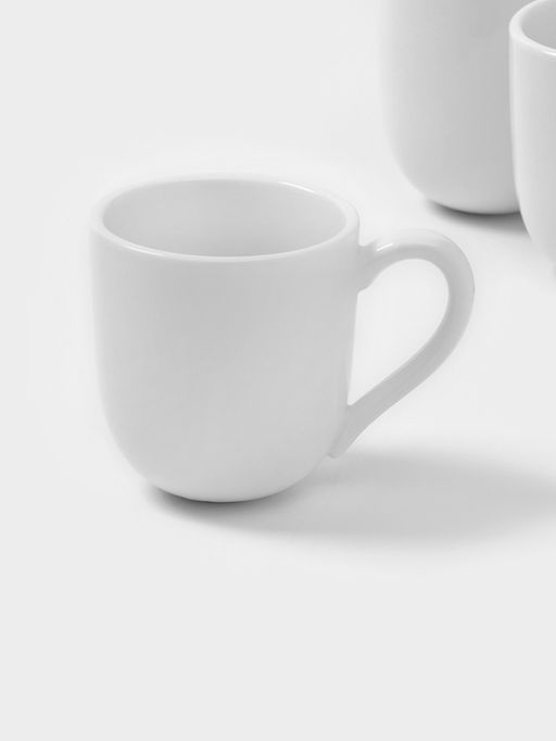 Набор кружек Magistro Mien, 270 мл, 6 шт., фарфор, белый