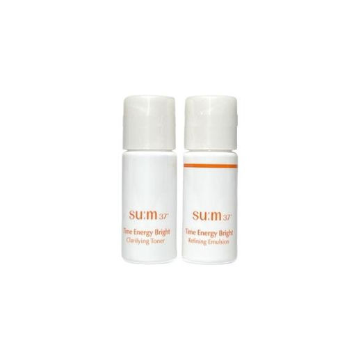 Тонер и эмульсия увлажняющие и осветляющие SU:M37 Time Energy Bright Clarifying Toner & Refining Emulsion, Toner 5ml+Emulsion 5ml