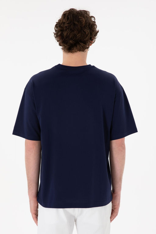 Erkek Comfort Fit Bisiklet Yaka Lacivert Merserize Basic Ti__rt Sepette S_rpriz _ndirim - U.s. polo assn фото 6