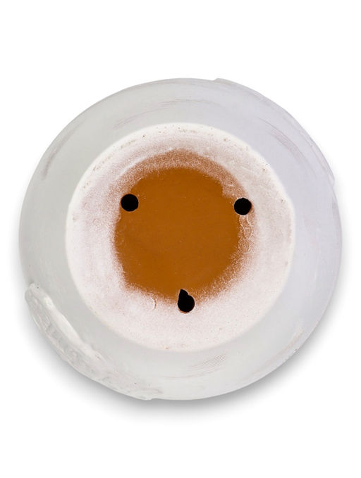 Горшок цветочный с поддоном 5 л, d122/h19,5 см белый керамика, "Голландия" (М)