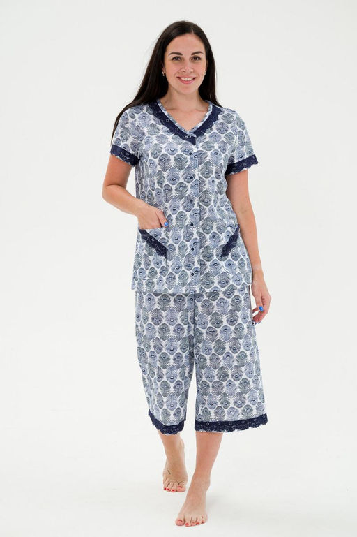 Пижама женская из кулирки Ворожея перышко - Амадэль фото 3