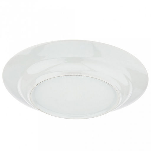 Тарелка мелкая фарфоровая "Синяя пахта" д240мм, h35мм, гладкий край (Россия)