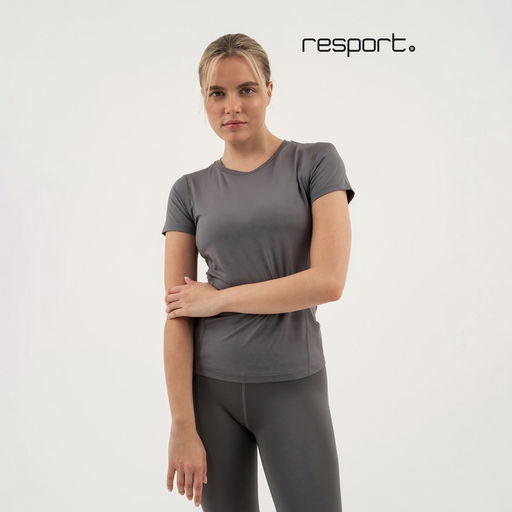 Футболка со вставками женская Resport, бифлекс, размер L (48), серая