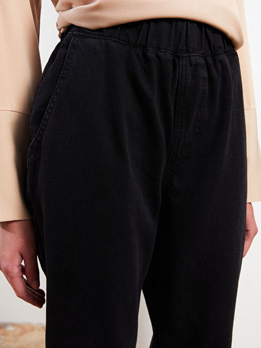 Kad?n Rahat Kal?p D?z Jean Pantolon