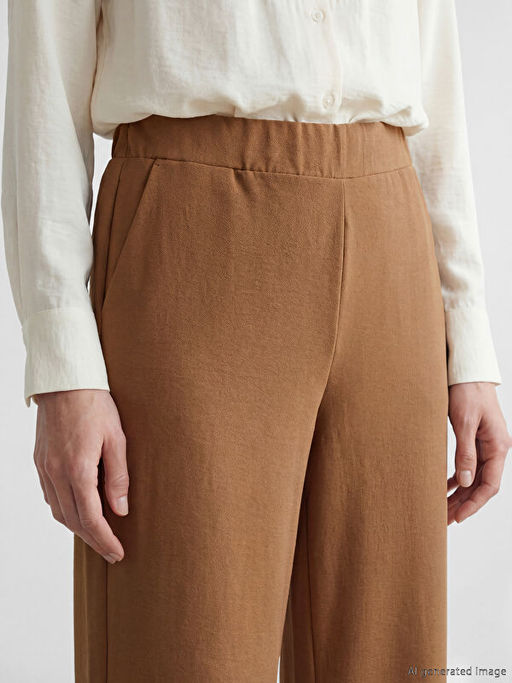 Beli Lastikli Geni? Pa?a Kad?n Pantolon