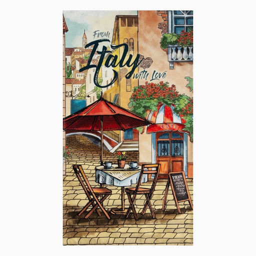 Полотенце Этель: Италия 40х73 см, 100% хлопок, саржа 190 гр/м  фото 2