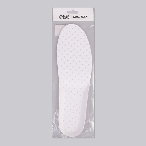 Цена за 2 шт. Стельки для обуви, универсальные, дышащие, р-р RU до 44 (р-р Пр-ля до 46), 28 см, пара, белые