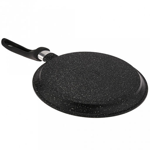 Сковорода блинная с тефлоновым покрытием д26см "Гранит Induction", h2см, s0,3см, ручка из термостойкого пластика (Россия) Подходит для всех видов плит, включая индукционную.