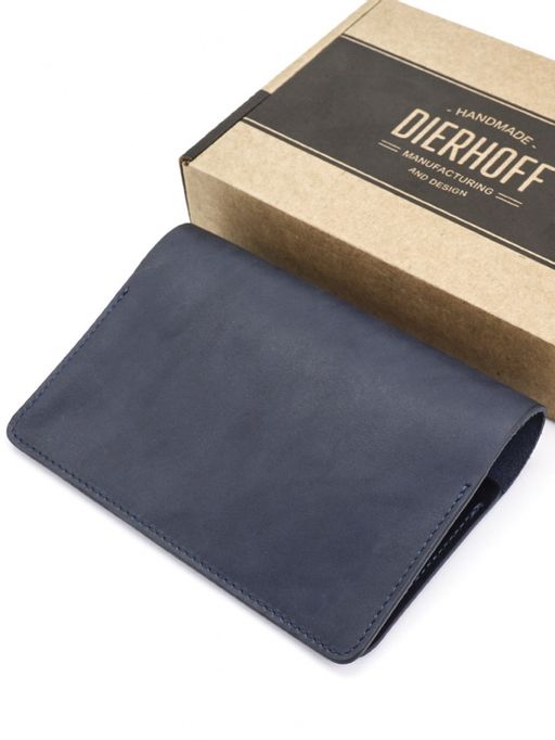 Мужская кожаная обложка для паспорта Dierhoff Д 6013-900 - Sergio valentini фото 3