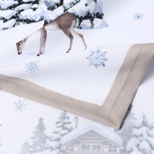 Скатерть новогодняя «Доляна. Зимний лес», 145×180 ±3 см, 100% п/э