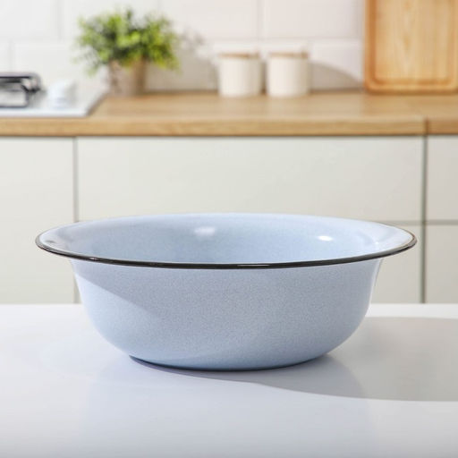 Таз пищевой, эмалированный, круглый, 9 л, d=40 см, МИКС