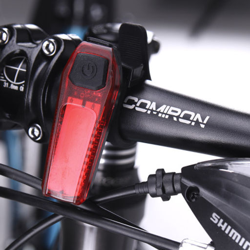 Фонарь задний COMIRON TA08 корпус: ABS, IPX4; свет: 12LED, 80lm; аккум: 150mAh, USB; пять режимов. /уп 400/ - Галеонтрейд фото 6