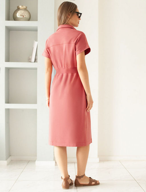 D42.118 Платье женское терракота