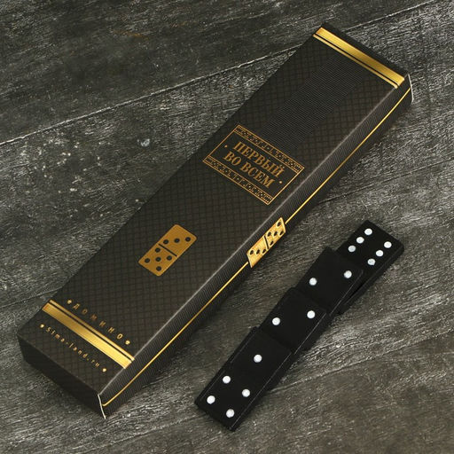 Подарочный набор мужской Крутой мужик: карты, домино, стопки 2 шт х 30 мл, кости игральные 4 шт - Сима-ленд фото 6