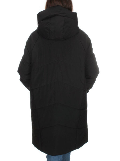 M-9117 BLACK Пальто зимнее женское CORUSKY (верблюжья шерсть) - Фабричный китай фото 5