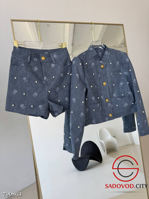 Женский костюм двойка с элементами ручной работы - Bruno фото 2