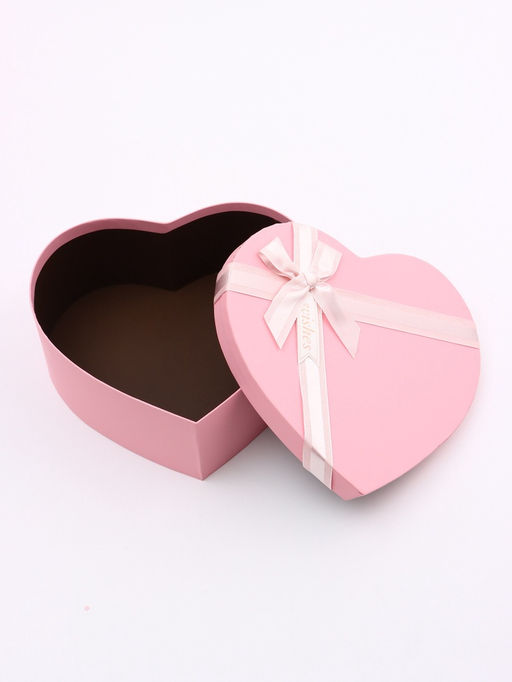 Набор подарочных коробок сердце 3 в 1, розовый матовый, 31?27?13.3; 28?25?11.7; 26?23?10.3 см