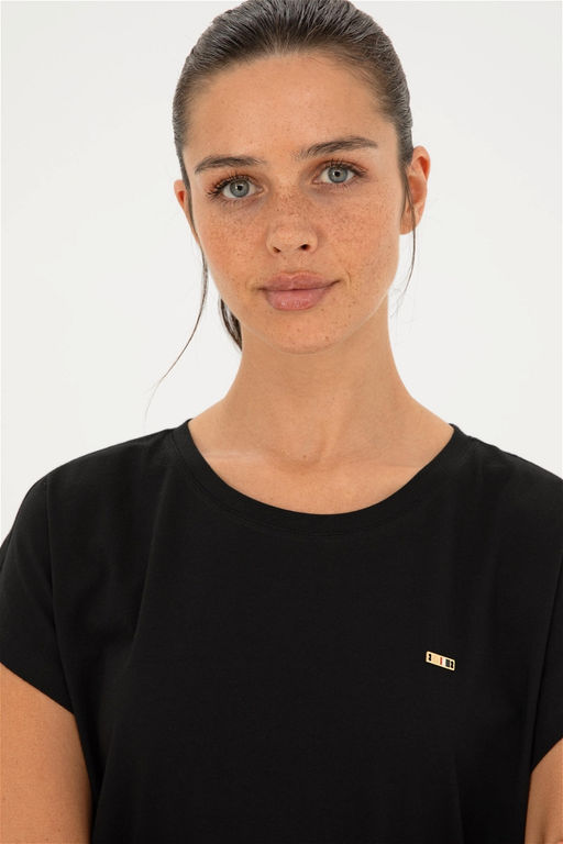 U. S. Polo Assn / Женская черная футболка - U.s. polo assn фото 2