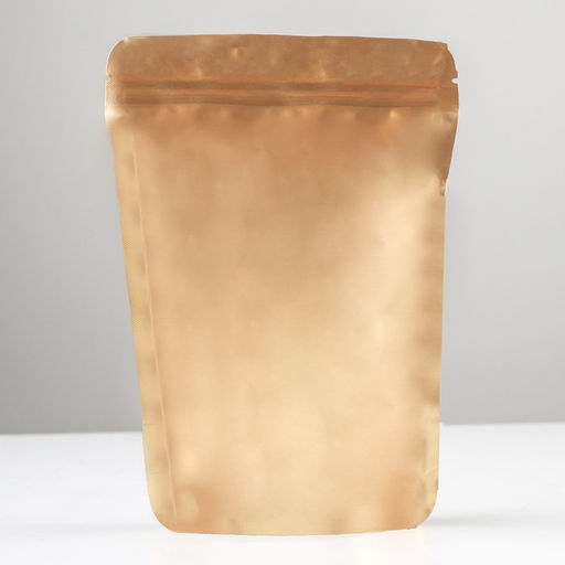 Цена за 100 шт. Пакет дой - пак, матовый, золотой, 14?20?4 см