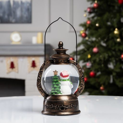 Фигура светодиодная «Снеговик» 20×14×11 см, батарейки ААx3 (не в комплекте), USB, свечение тёплое белое