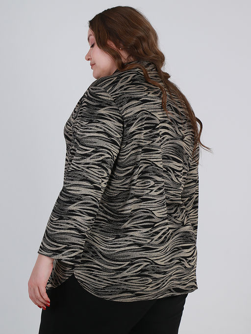 Рубашка женская больших размеров оверсайз - Almond фото 2