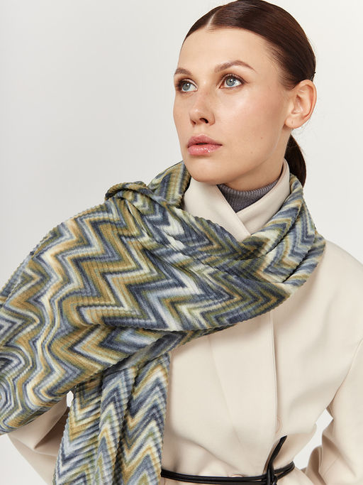 Большой, мягкий, тонкий и очень нежный двусторонний палантин с рисунком - Tantino фото 5