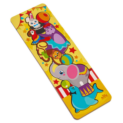 Рамка - вкладыш «Животные в цирке», 11 деталей, 30×10 см