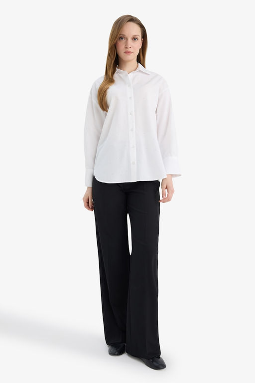 Relax F_t Poplin G_mlek Tunik - Defacto фото 2