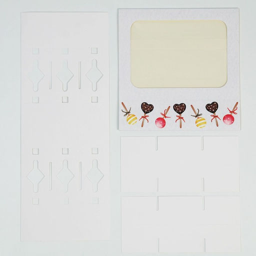 Цена за 5 шт. Коробка под 9 конфет, кондитерская упаковка «Bon Appetit», 15.2 х 20 х 5 см