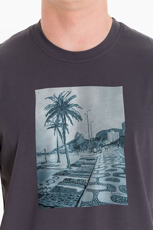 Футболка М125089Па графит - Елена фото 2