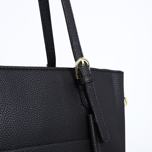 Сумка-шопер на молнии, цвет чёрный - Simaland фото 6