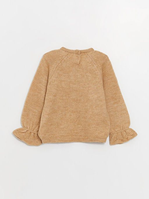 Bisiklet Yaka Uzun Kollu K?z Bebek Triko Kazak - Waikiki фото 3